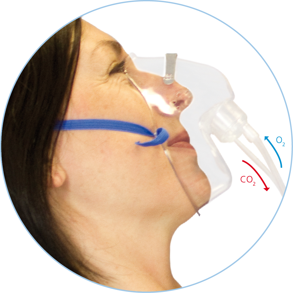 Dual Capnography Mask Hull Anesthesia Dual Capnography Mask Hull Anesthesia